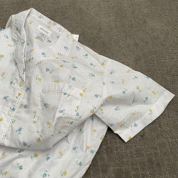 Adonna Woman’s Large Two Piece Pajama Set Cotton Poly - Picture 3 of 3